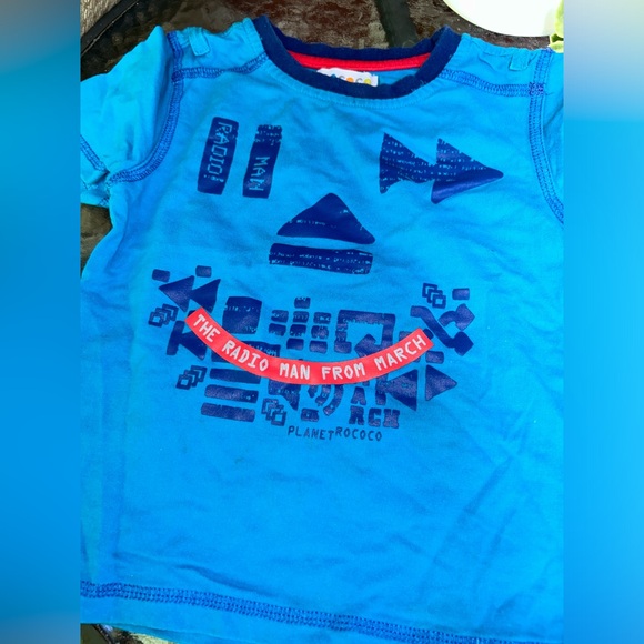 Rococo | blue graphic short sleeve t-shirt | size 2 - Picture 3 of 5